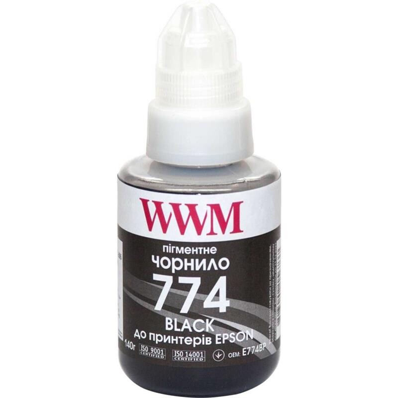 Чернила WWM Epson M100/M105/M200 (Black Pigment) (E774BP) 140г