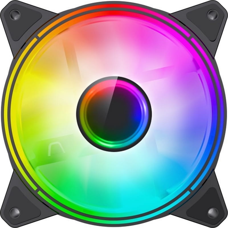 Вентилятор GameMax FN-12Rainbow-Q-Infinity Black