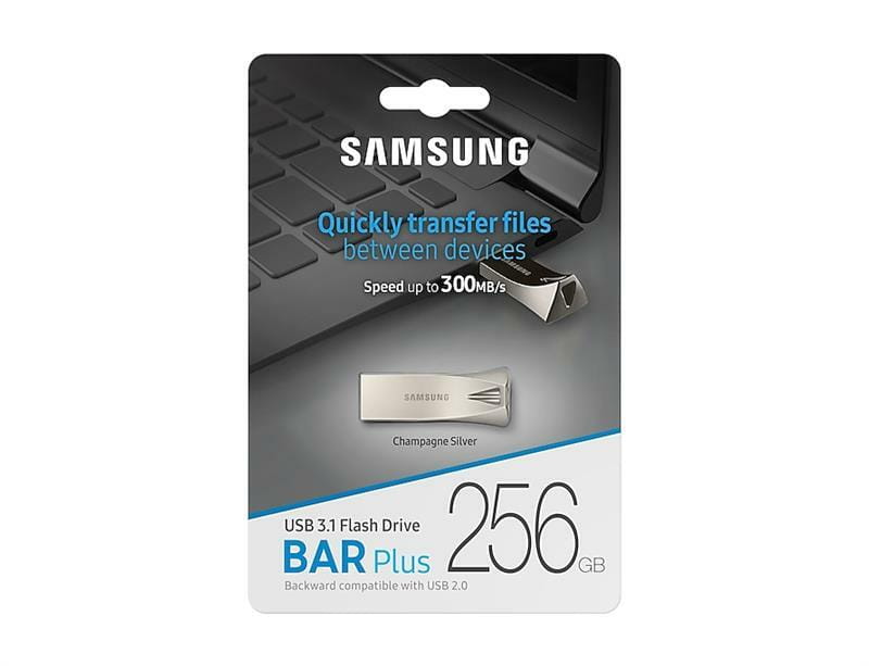 Флеш-накопитель USB3.1 256GB Samsung Bar Plus Champagne Silver (MUF-256BE3/APC)