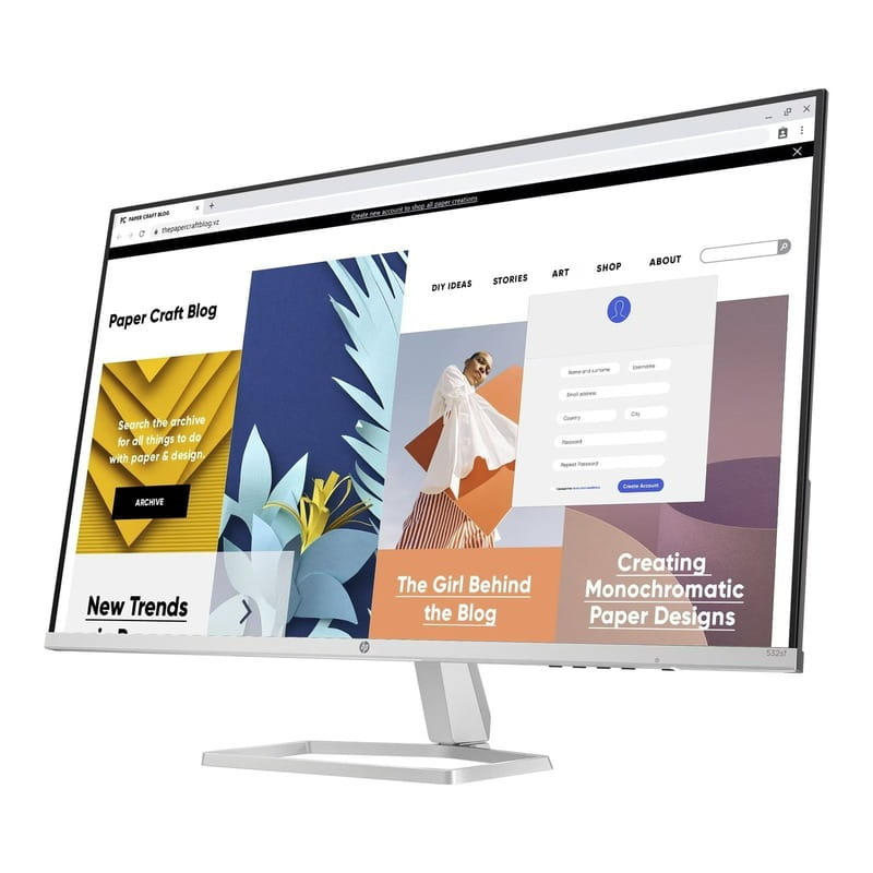 Монiтор HP 31.5" S5 532sf (94F50AA) VA Black-Silver 100Hz