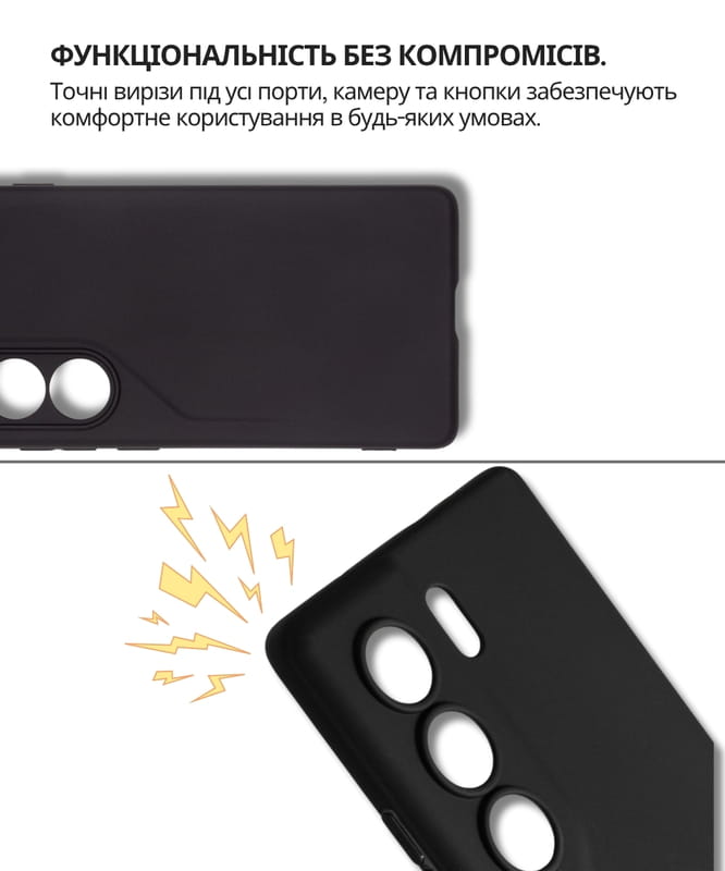 Чохол-накладка BeCover для Tecno Camon 40 (CM5) Black (714679)