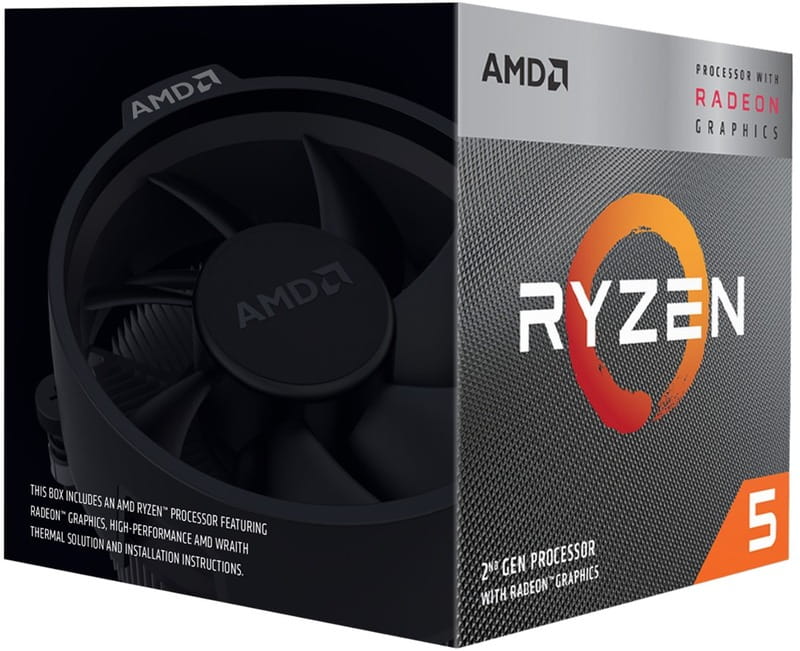 Процесор AMD Ryzen 5 3400G (3.7GHz 4MB 65W AM4) Box (YD3400C5FHSBX)