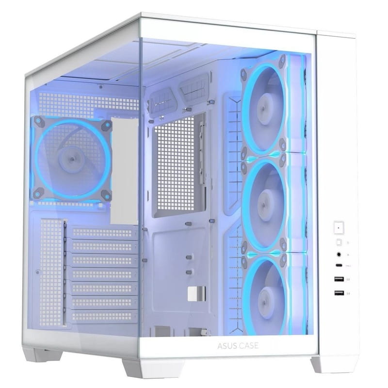 Корпус Asus A32 Plus White Tempered Glass (90DC00S3-B19000)