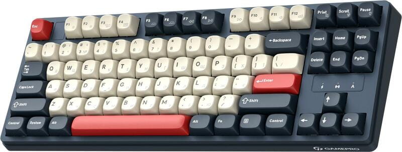 Клавіатура бездротова GamePro Asgard Ragnar Keychron Super Red Switch Blue (MK285BL)