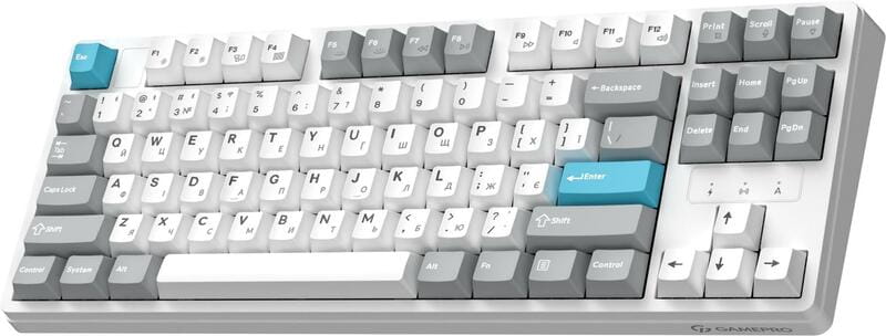 Клавіатура бездротова GamePro Asgard Ragnar Keychron Super Red Switch White (MK285WH)