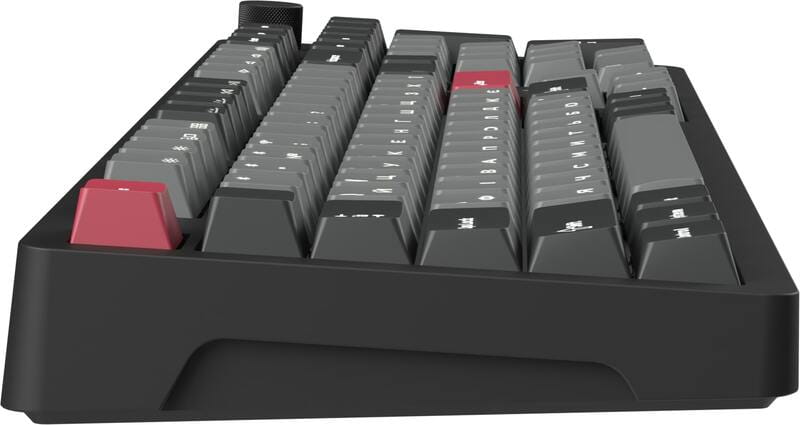 Клавіатура бездротова GamePro Asgard Drakkar Keychron Super Red Switch Black (MK305BK)