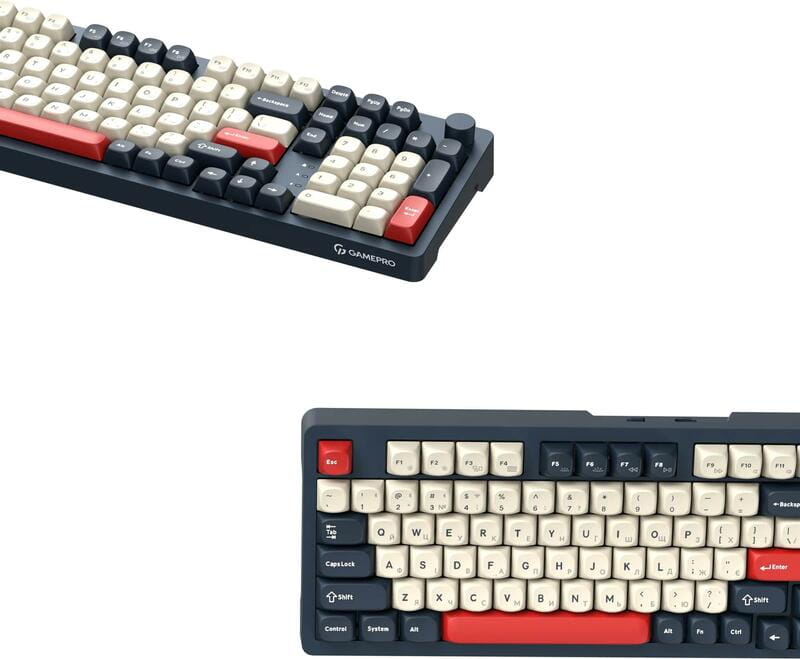 Клавіатура бездротова GamePro Asgard Drakkar Keychron Super Red Switch Blue (MK305BL)