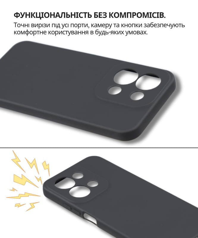 Чохол-накладка BeCover для Poco C85 4G Black (714675)