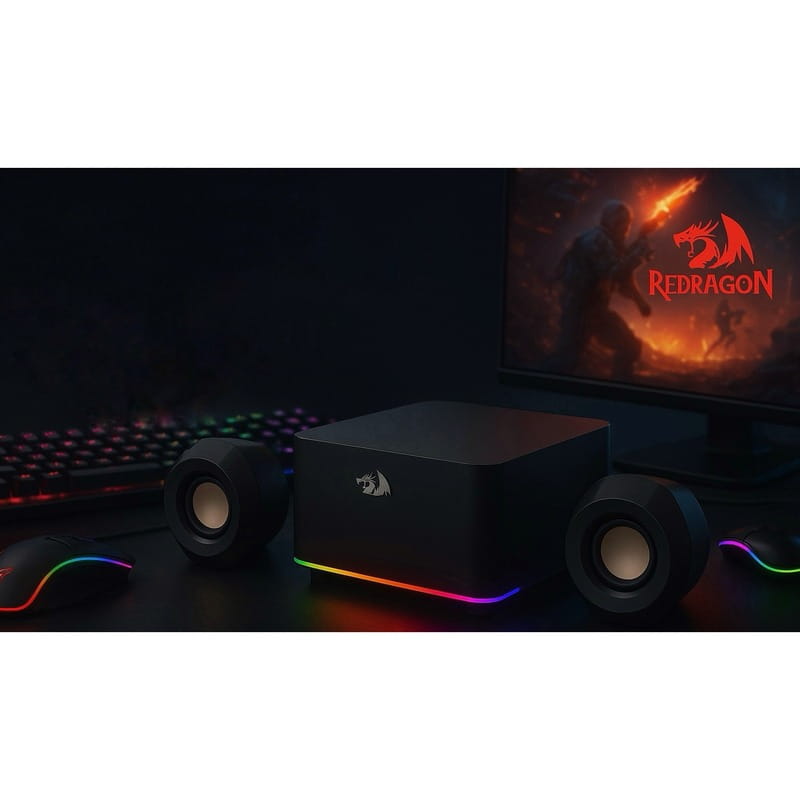 Акустическая система Redragon Kaidas Pro RGB Black (72232)