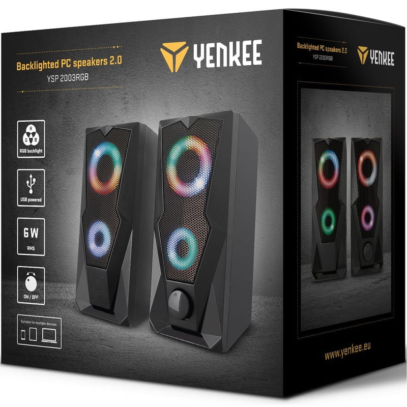 Акустическая система Yenkee YSP 2003RGB Black (45015339)