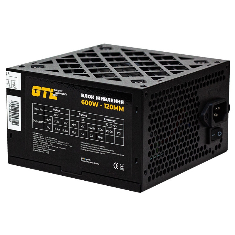 Блок питания GTL (GTL-600-120) 600W 120mm
