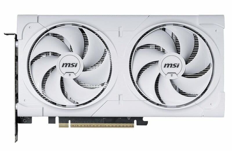 Відеокарта GF RTX 5060 Ti 16GB GDDR7 Ventus 2X OC White Plus MSI (GeForce RTX 5060 Ti 16G VENTUS 2X OC WHITE PLUS)