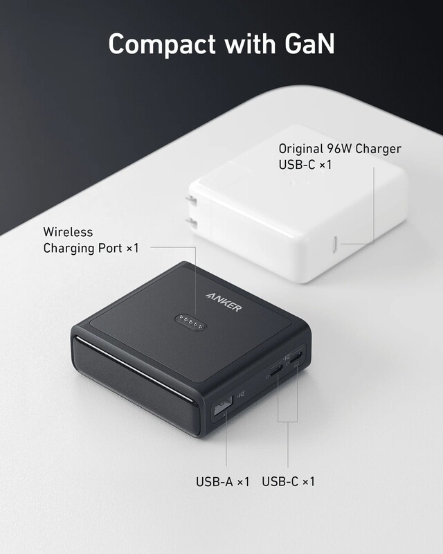 Сетевое зарядное устройство Anker Prime 100W, 2xUSB-C, 1xUSB-A, Pogo pin Black (A1902311)