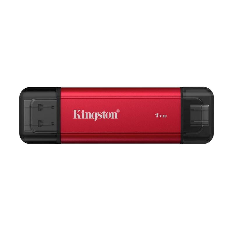 Накопитель внешний SSD 1TB Kingston Dual Portable Red (SPSD/1TB)