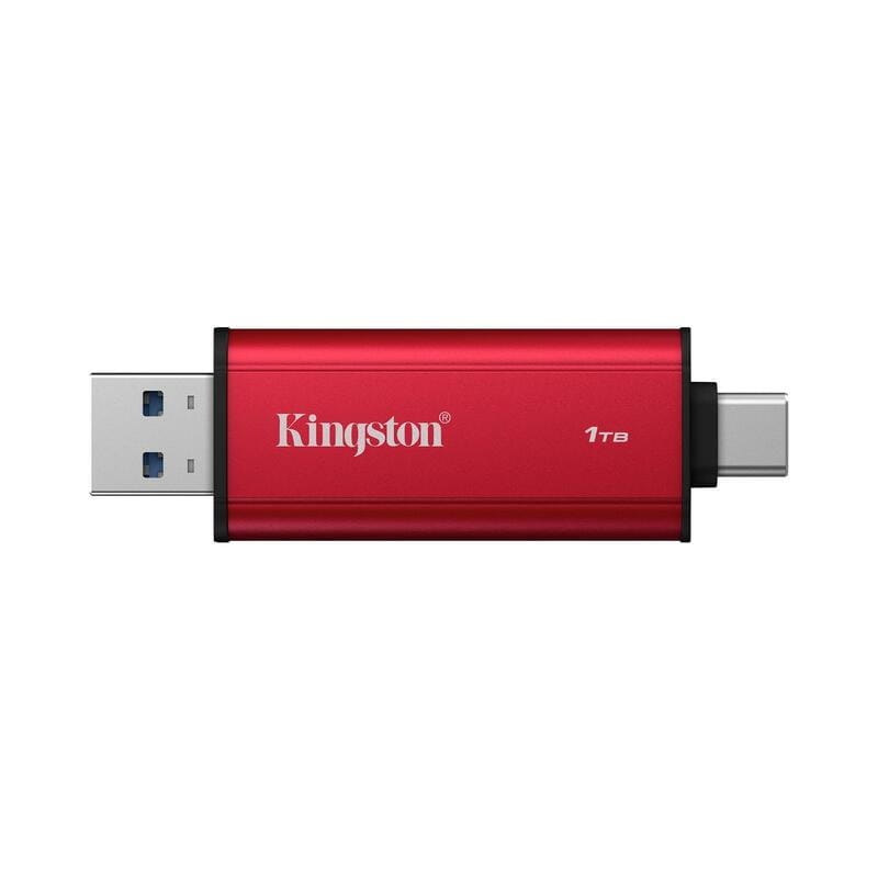 Накопитель внешний SSD 1TB Kingston Dual Portable Red (SPSD/1TB)