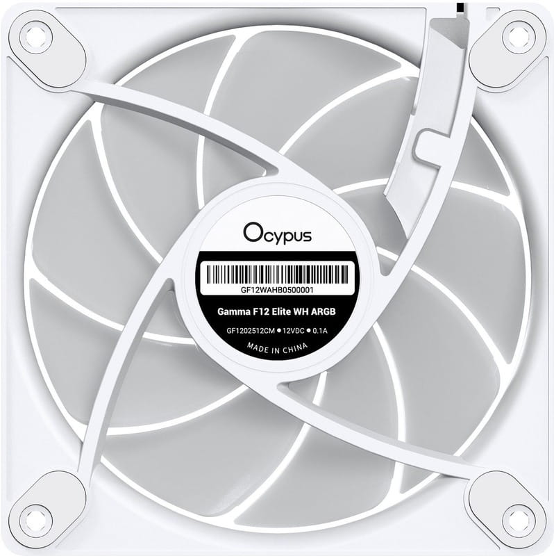 Вентилятор Ocypus Gamma F12 Elite ARGB White - 3 Pack (GAMMA-F12-WH3AM00E-GL)