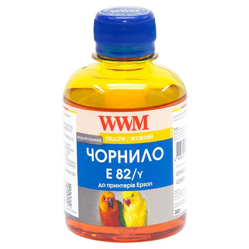 Чернила WWM EPSON Stylus Photo T50/P50/PX660 (Yellow) (E82/Y) 200г