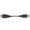 Фото - Кабель PowerPlant (KD00AS1209) USB2.0(AF)-USB2.0(AM), 0.1м, Black | click.ua