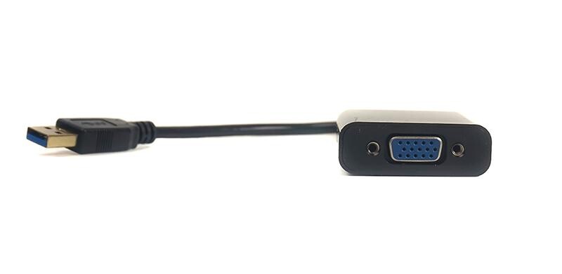 Кабель-переходник PowerPlant (CA910380) USB 3.0 M - VGA F