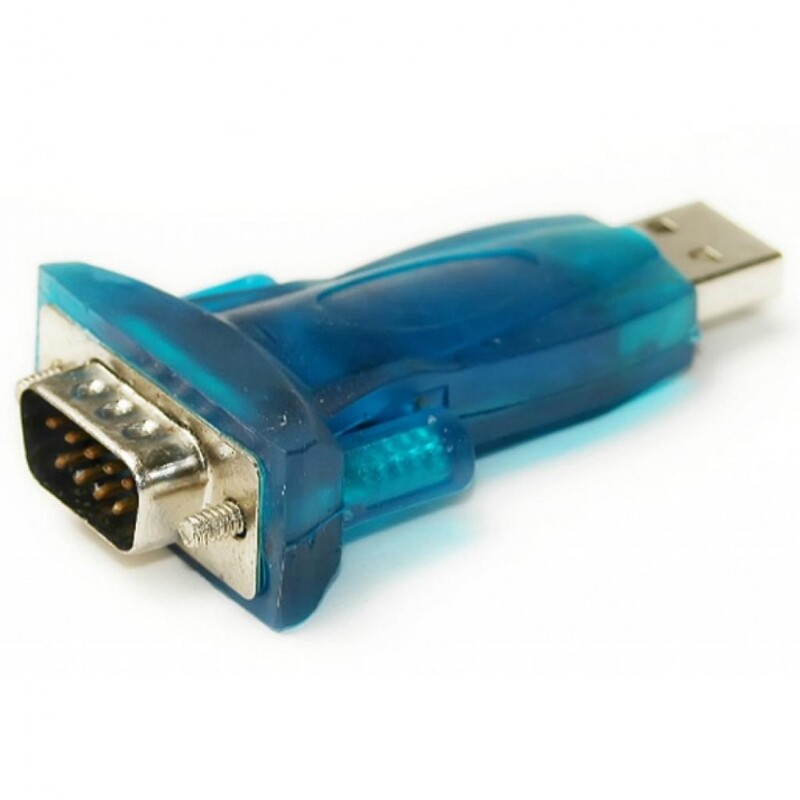 Переходник PowerPlant (KD00AS1286) USB2.0(AM)-COM(M), Blue