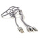 Фото - Кабель PowerPlant USB2.0-MicroUSB-USB-C-Lightning, 1.2м Grey (CA910663) | click.ua