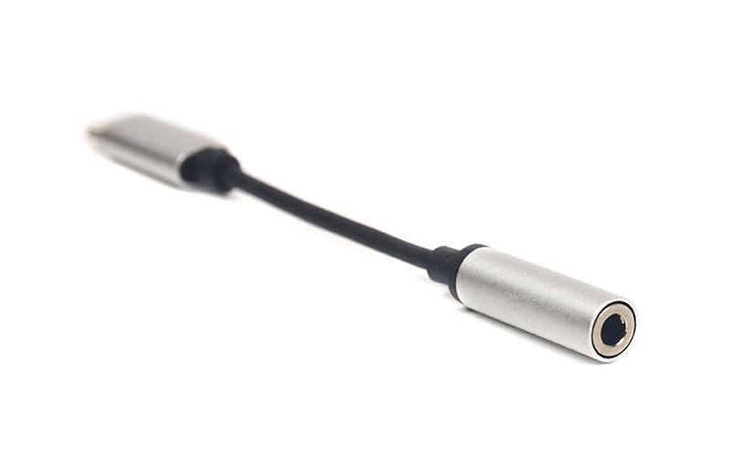 Адаптер PowerPlant Lightning-Jack 3.5 мм, 0.1м Silver (CA910366)
