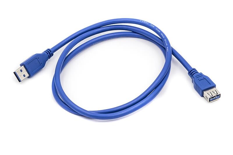 Кабель PowerPlant (CA911134) USB 3.0 AF - AM, 1м, синий