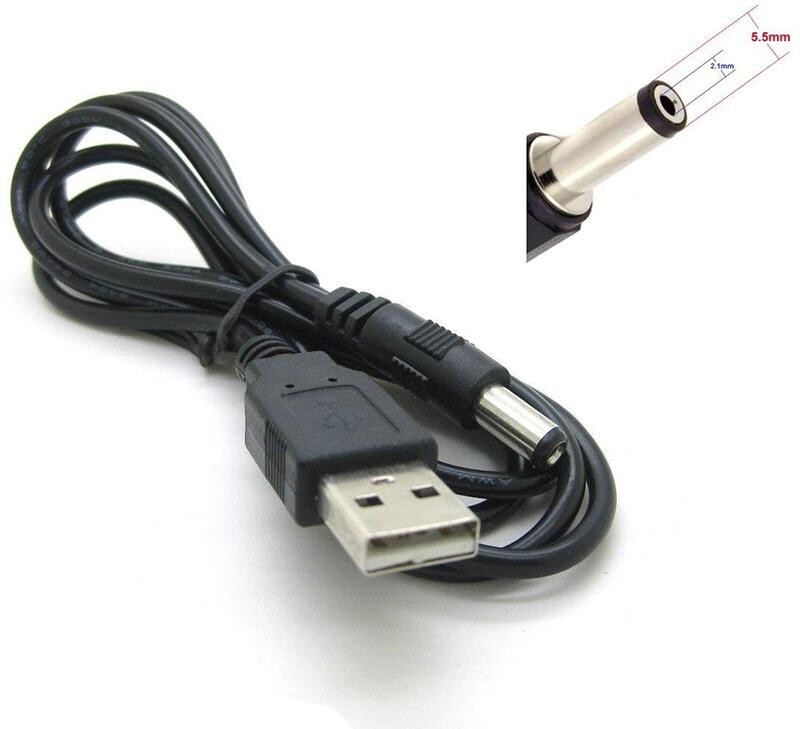 Кабель PowerPlant (CA911356) USB 2.0 AM - DC 5.5x2.1, 1 м, черный