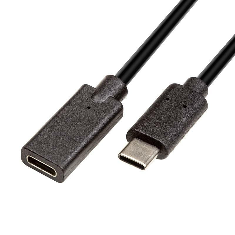 Кабель PowerPlant (CA912599) USB Type-C(M)-USB Type-C(F), 3А, 3м, Black