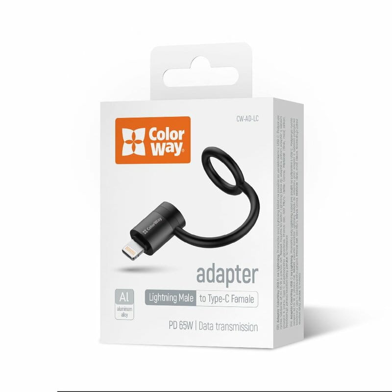 Адаптер ColorWay Lightning - USB-C (CW-AD-LC)