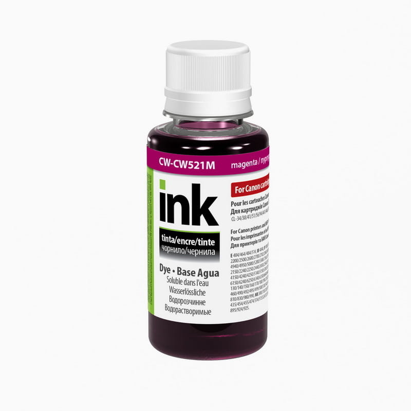 Чернила ColorWay Canon CL-38/521 (Magenta) (CW-CW521M01) 100мл
