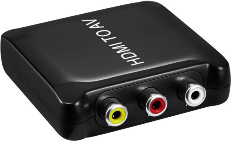 Конвертер PowerPlant (CA911486) HDCAV02-M miniHDMI - AV (3xRCA), черный