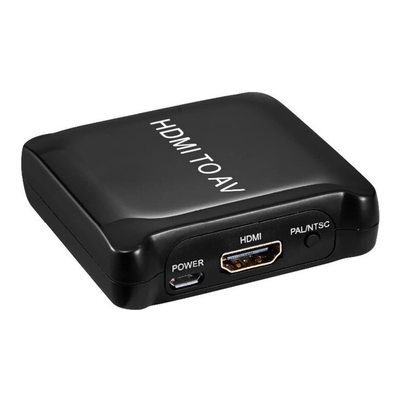 Конвертер PowerPlant (CA911486) HDCAV02-M miniHDMI - AV (3xRCA), черный