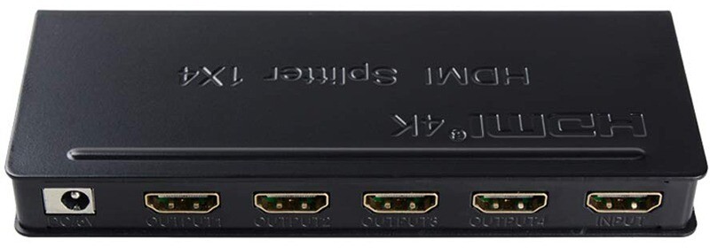 Сплітер PowerPlant (CA911509) HDMI - 4xHDMI, чорний