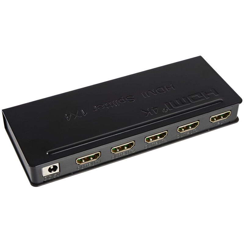 Сплітер PowerPlant (CA911509) HDMI - 4xHDMI, чорний
