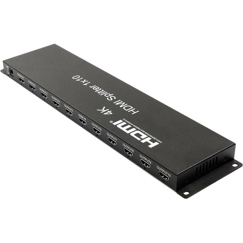 Сплиттер PowerPlant (CA912506) HDMI - 10xHDMI, черный