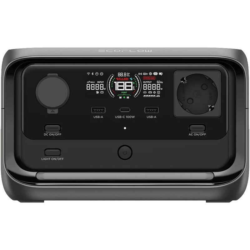 Зарядная станция EcoFlow River 3 Plus, 600W, 286Wh  (EFRIVER3PLUS-EU-CBOX)