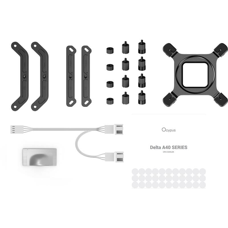 Кулер процессорный Ocypus Delta A40 Elite WH Dual Fan (DELTA-A40-WH2NNWN00X-GL)