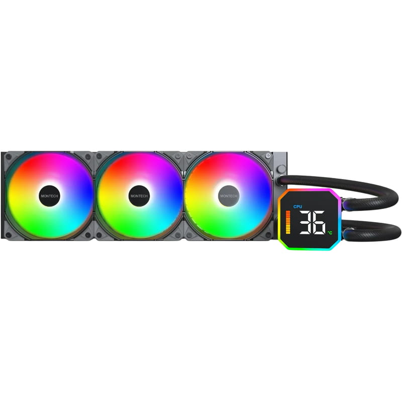 Система водяного охолодження Montech HyperFlow Digital 360 Black
