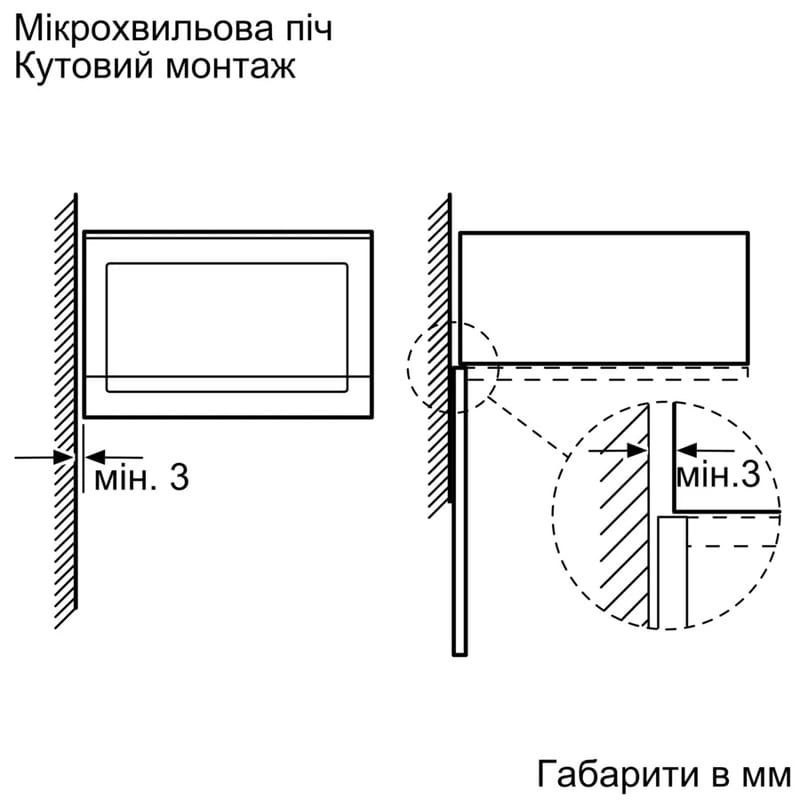 Вбудована мікрохвильова піч Bosch BFL524MB2