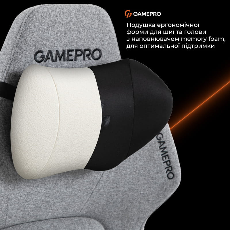 Кресло для геймеров GamePro GC925G Fabric Grey