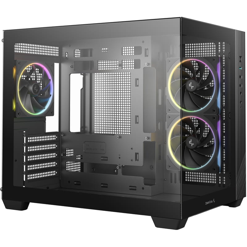 Корпус DeepCool CG330 3F Black (R-CG330-BKNGM3-G) без БЖ