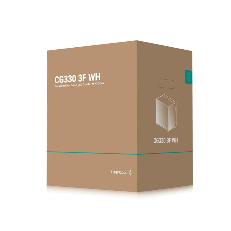 Корпус DeepCool CG330 3F White (R-CG330-WHNGM3-G) без БЖ