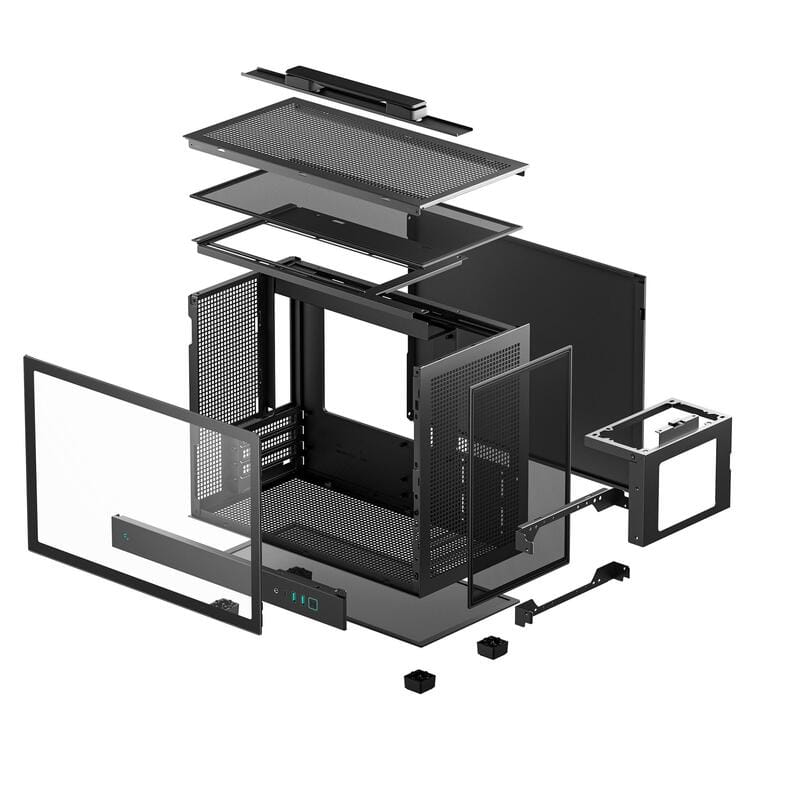 Корпус DeepCool CH160 Plus Black (R-CH160-BKNGM0-G) без БП