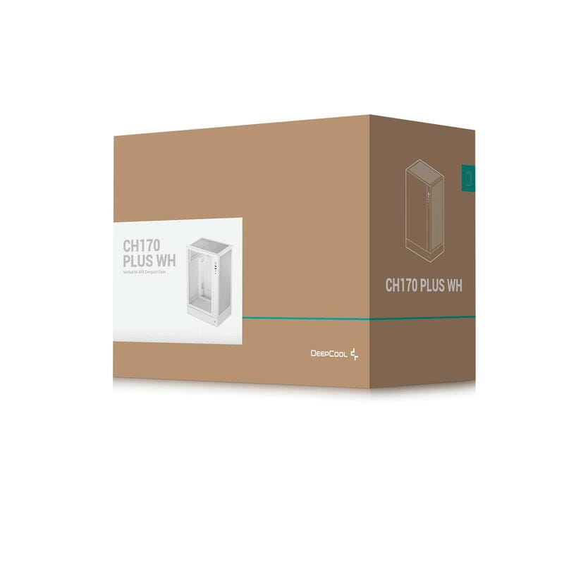 Корпус DeepCool CH170 Plus White (R-CH170-WHNGM0-G) без БП
