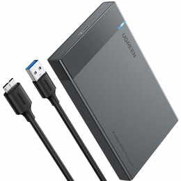 Зовнішня кишеня Ugreen для 2.5" HDD/SSD USB 3.0 US221 Black (30848)
