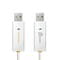 Фото - Адаптер J5create USB-A/USB-A (M/M), 1.8 м, White (JUC400-N) | click.ua