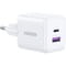 Фото - Зарядное устройство Ugreen X516 2xUSB 30W (USB-A + USB-C) White (65015) | click.ua