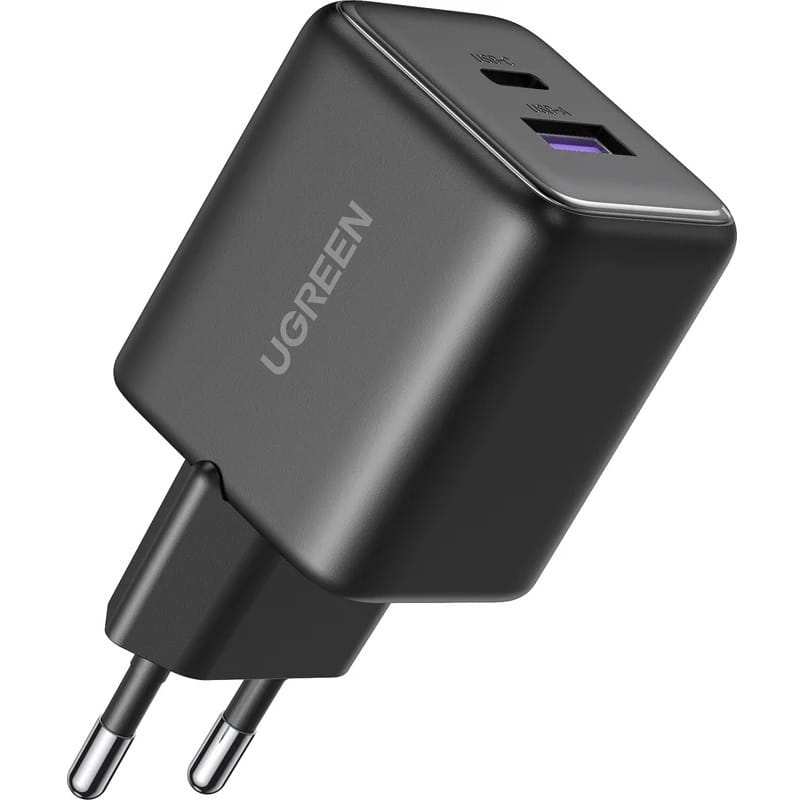 Зарядное устройство Ugreen X516 2xUSB 30W (USB-A + USB-C) Black (65014)