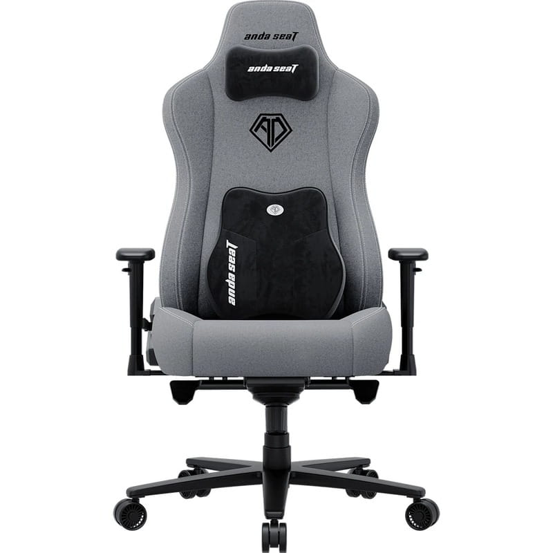 Кресло для геймеров Anda Seat Novis Plus Size XL Fabric Grey (AD23YC-XL-01-G-F-G04)